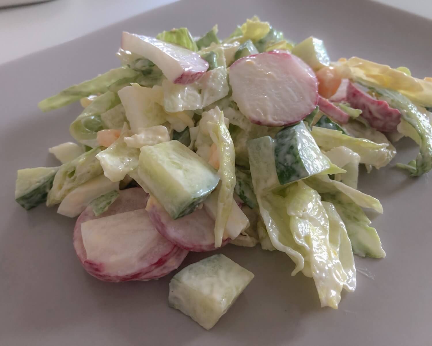 Radish, Egg, and Cucumber Salad